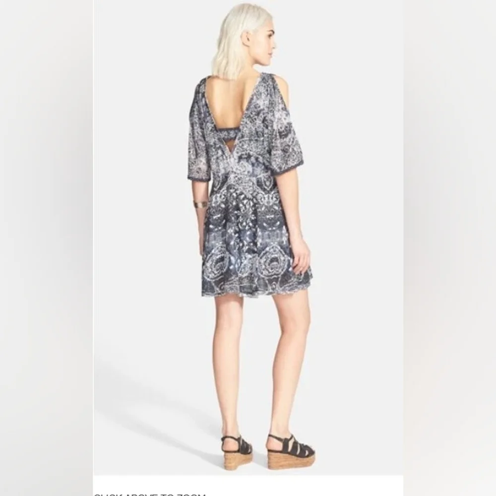 Free People Love Birds Printed Tunic Mini Dress – Size M – NWT